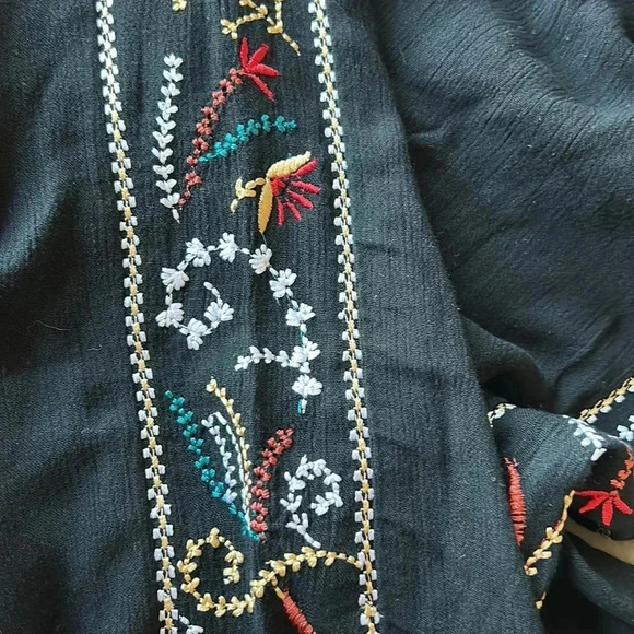 NWT Anthropologie Raga Darsha Embroidered Stripe on the side- size small - Picture 9 of 9